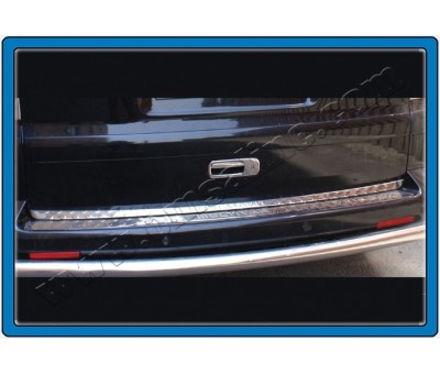 T5 Multivan Arka Tampon Eşiği Paslanmaz Çelik-Yazılı 2003-2014