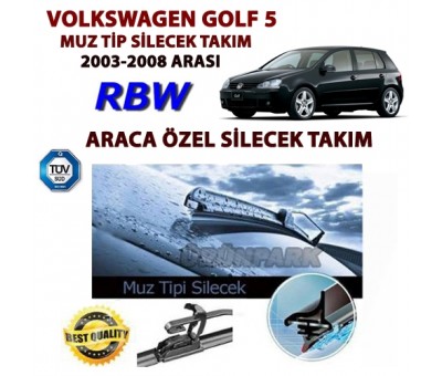 Volkswagen Golf 5 Araca Özel Muz Tip Silecek Golf 5 Muz Silecek